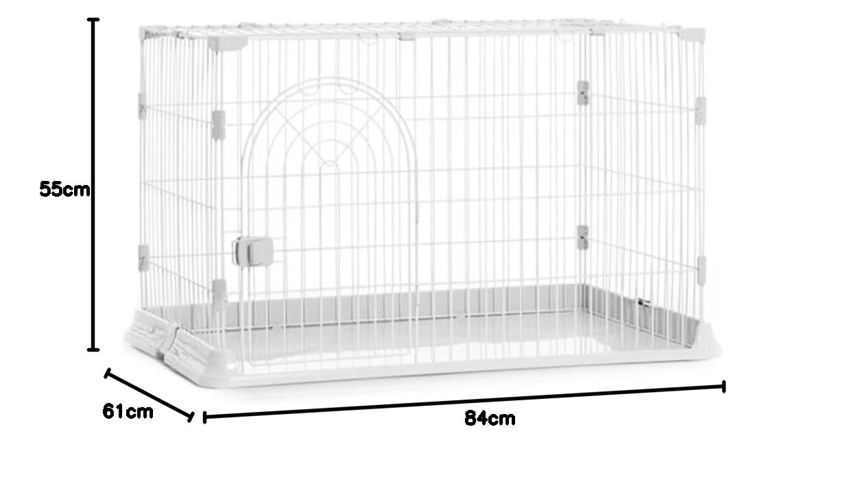 Amazon | 牧小苫＼msmrペットケージ 1段 幅84×奥行61×高さ
